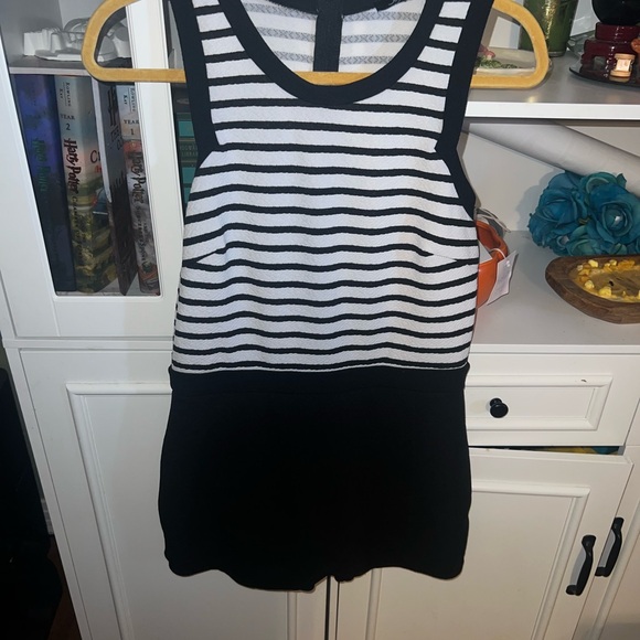 Soprano Monochrome Striped Romper - Picture 1 of 3